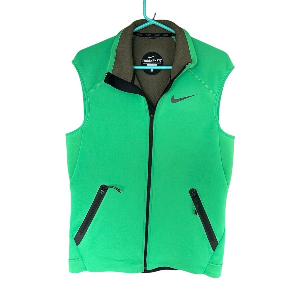 Nike Men's Vibrant Green Therma Fit Vest Size M
